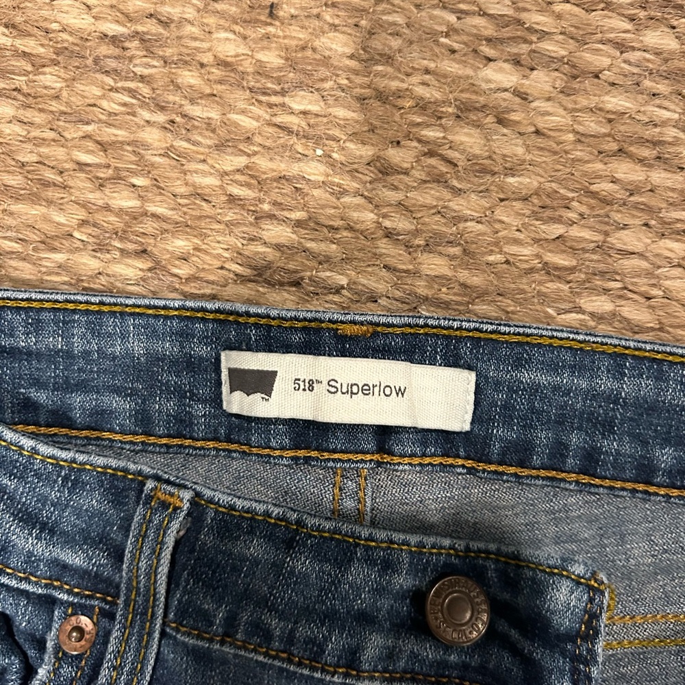 Levi’s 518 super low flare jeans size 14